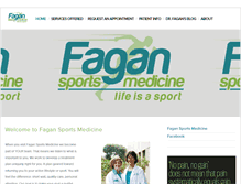 Tablet Screenshot of fagansportsmedicine.com